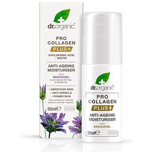 Dr Organic Pro Collagen Hyaluronic Acid, Biotin Plus Bakuchiol 50ml