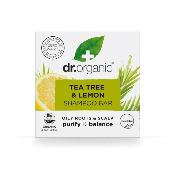Dr Organic Tea Tree & Lemon Shampoo Bar 75g