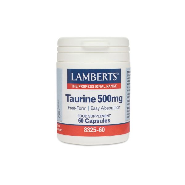 Lamberts Taurine 500mg Capsules 60's