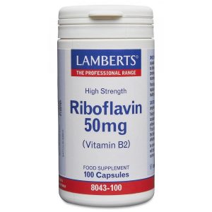 Lamberts Vitamin B2 - Riboflavin 50mg 100's