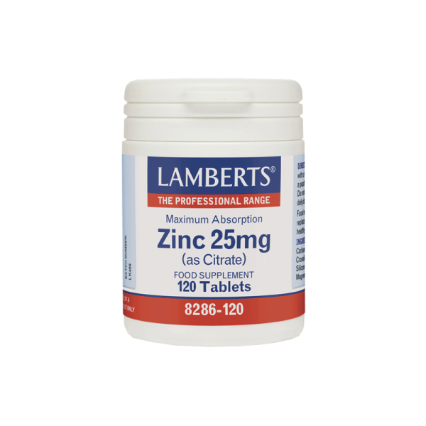 Lamberts Zinc (as Citrate) 25mg Tablets 120's