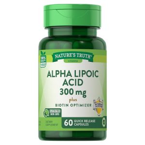 Nature's Truth Alpha Lipoic Acid 600mg plus Biotin Optimizer QR Capsules 60's