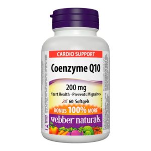 Webber Naturals Co-enzyme Q10 200mg softgels 60's