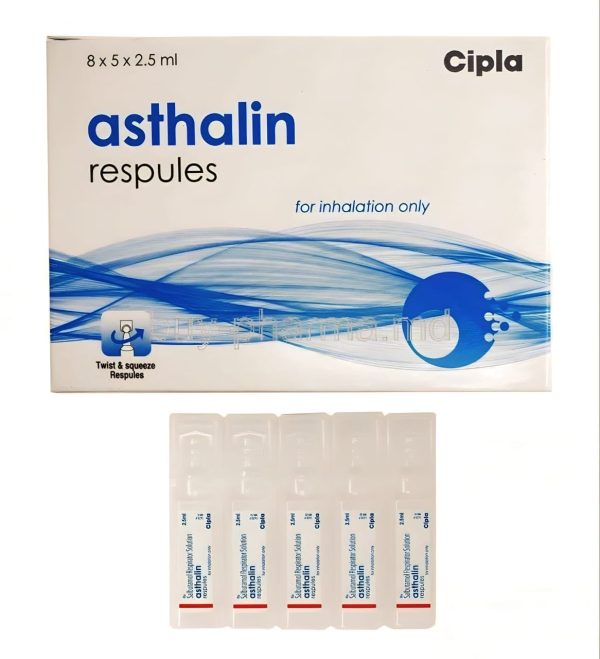 Asthalin 2.5mg Respules 2.5ml 40 Pack