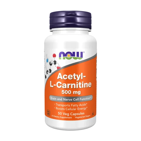 NOW Foods Acetyl L Carnitine 500mg 50's