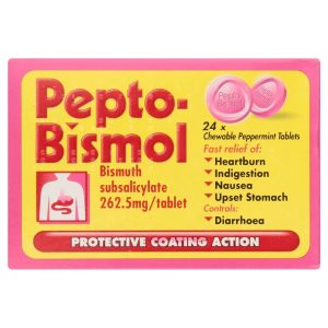 PEPTO BISMOL ORIGINAL CHEWABLE TABLETS 24'S