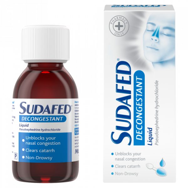 SUDAFED DECONGESTANT LIQ 100ML